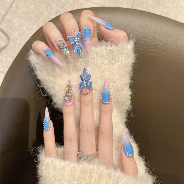 Explosive "Danger Girl" Press-On Nails
