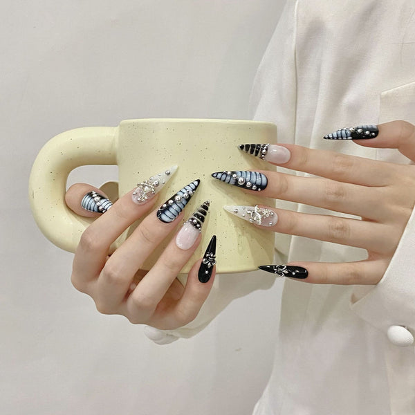 Blue Dream Aurora Nails