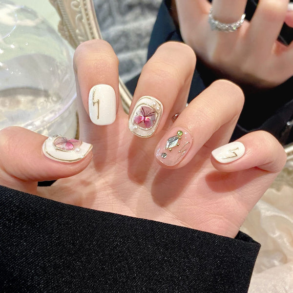 Baroque Butterfly Handmade Press-On Nails