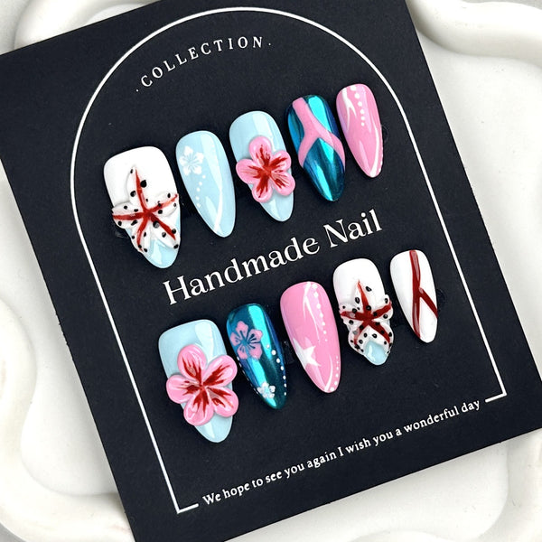 Summer press on nails