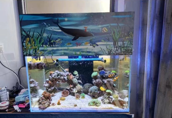 Customizable Aquarium Light Shield & Blue Light Blocking Panel - Anti-Glare Solution for Saltwater Tanks