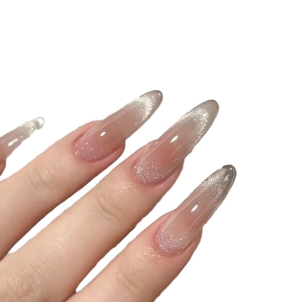 Press-On Nails Gel Nails DIY Nails Pure handmade light therapy, wearing nail drunk, fresh breeze, blush, cat's eye, flashing small bulbs, plain makeup, pure lust, nail stickers