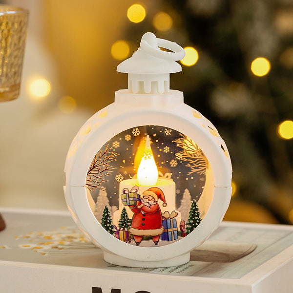 Vintage Retro Christmas Night Light | Hanging Ornament & Tabletop Decor