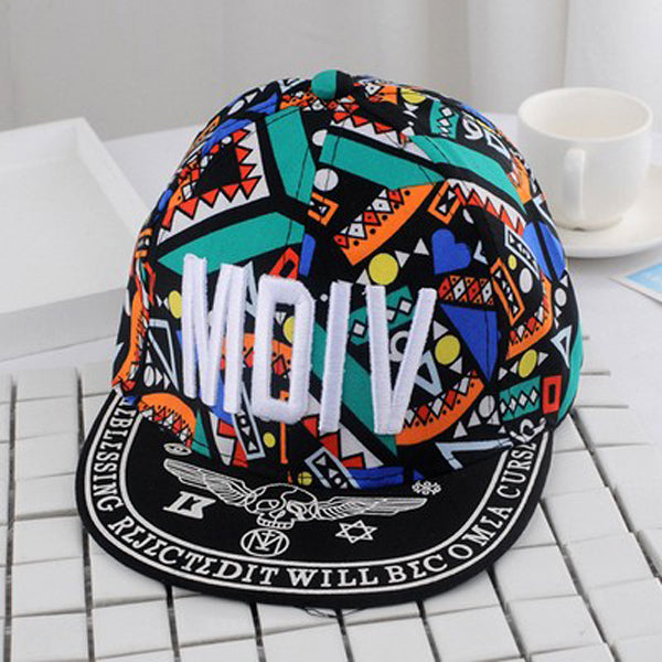 New Girl's Letter Baseball Cap | Cute Cartoon Toddler Sun Hat with Curved Brim